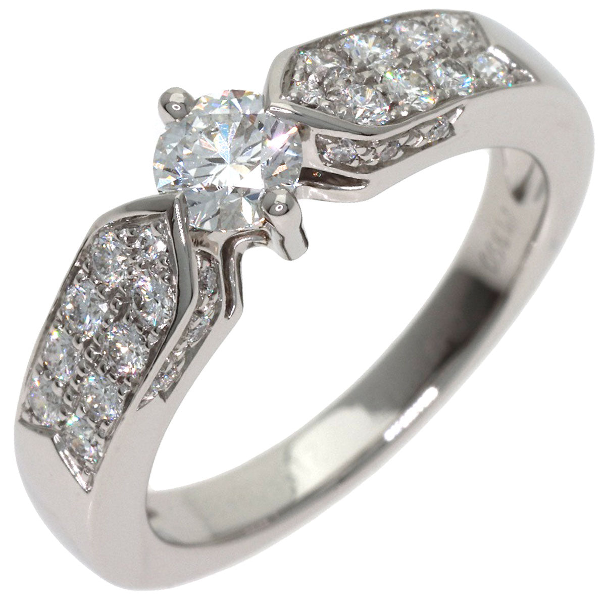Chaumet Plume de Chaumet Diamond Ring Platinum PT950 Ladies [Used]