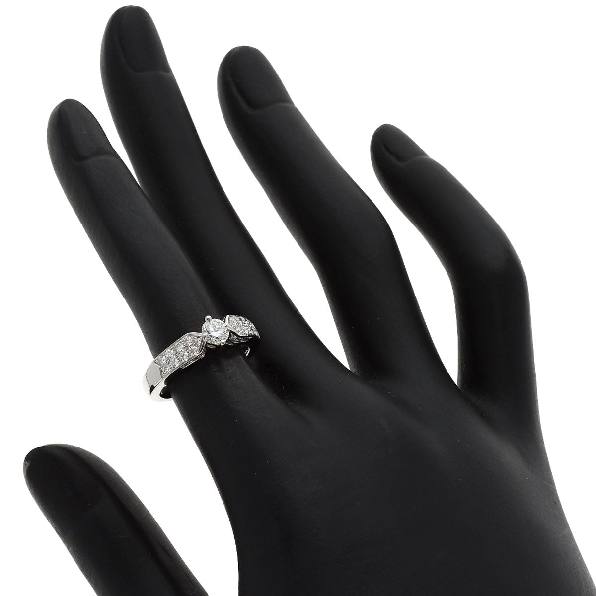 Chaumet Plume de Chaumet Diamond Ring Platinum PT950 Ladies [Used]