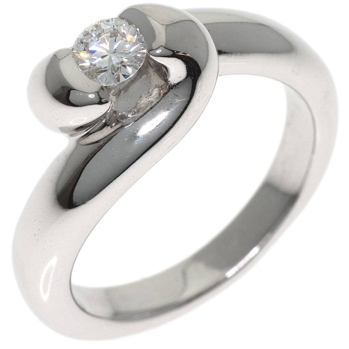 Chaumet Turban Diamond Ring K18 White Gold Ladies [Used]
