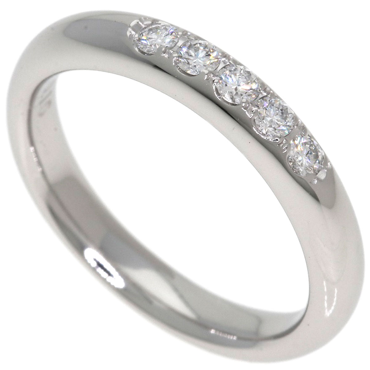 MIKIMOTO Wedding 5P Diamond Ring Platinum PT950 Ladies [Used]