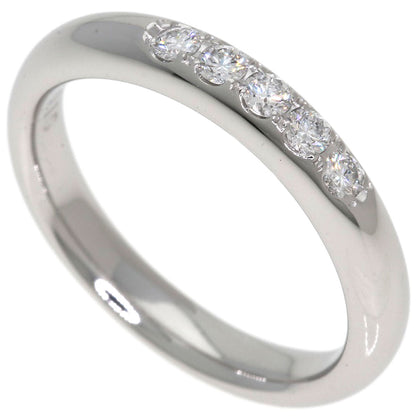 MIKIMOTO Wedding 5P Diamond Ring Platinum PT950 Ladies [Used]