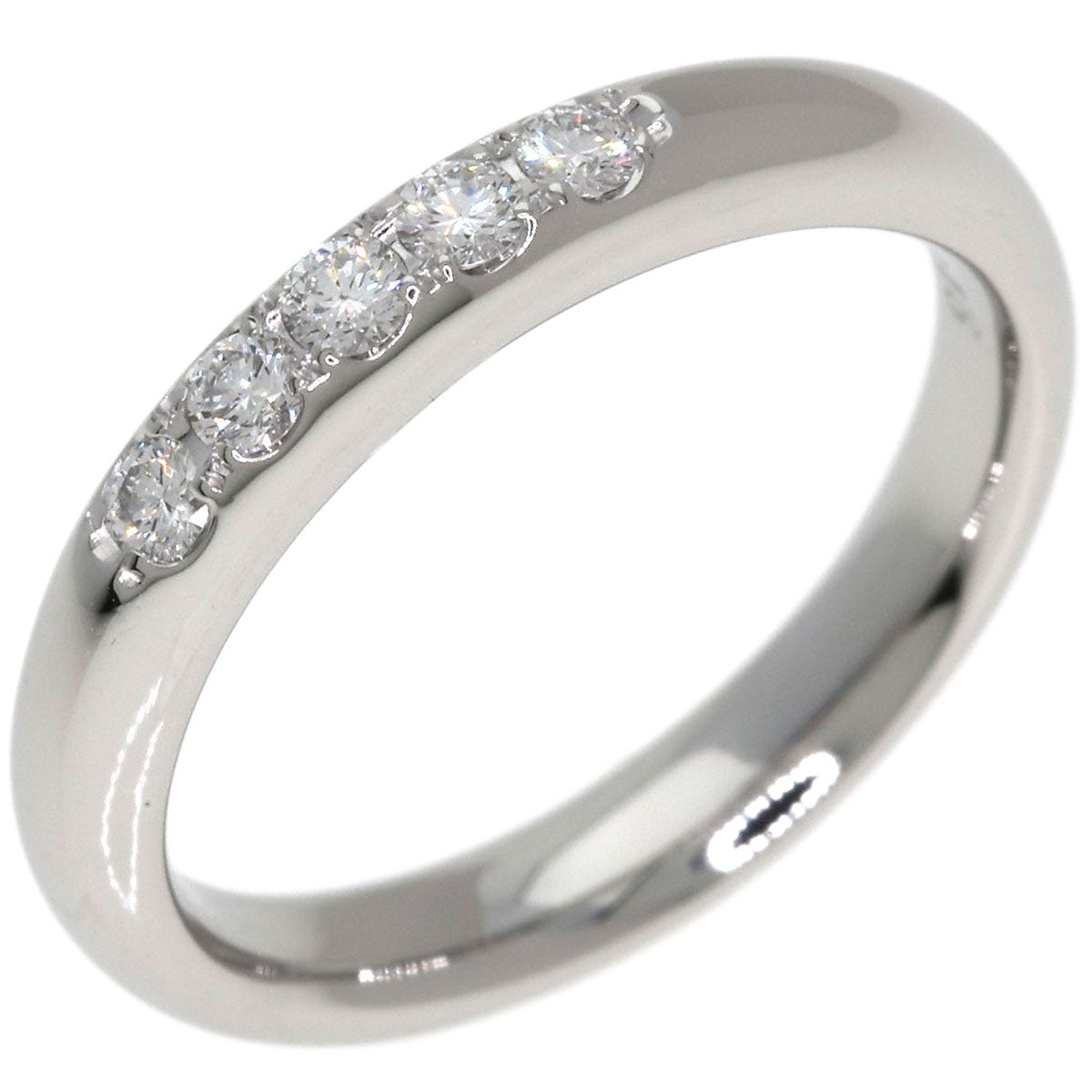 MIKIMOTO Wedding 5P Diamond Ring Platinum PT950 Ladies [Used]