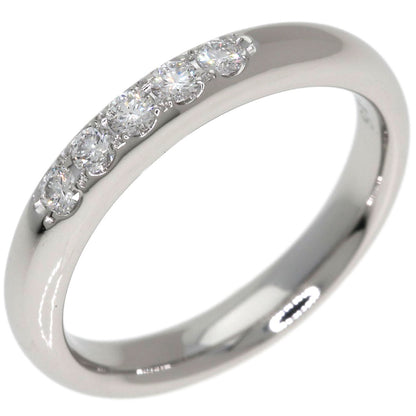 MIKIMOTO Wedding 5P Diamond Ring Platinum PT950 Ladies [Used]