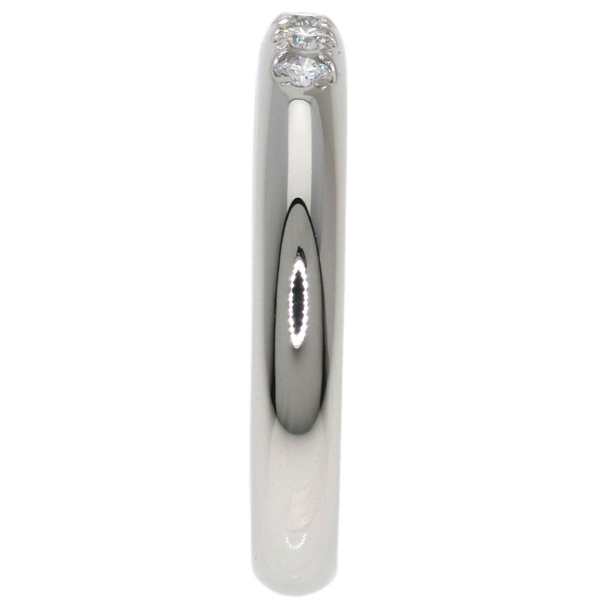 MIKIMOTO Wedding 5P Diamond Ring Platinum PT950 Ladies [Used]