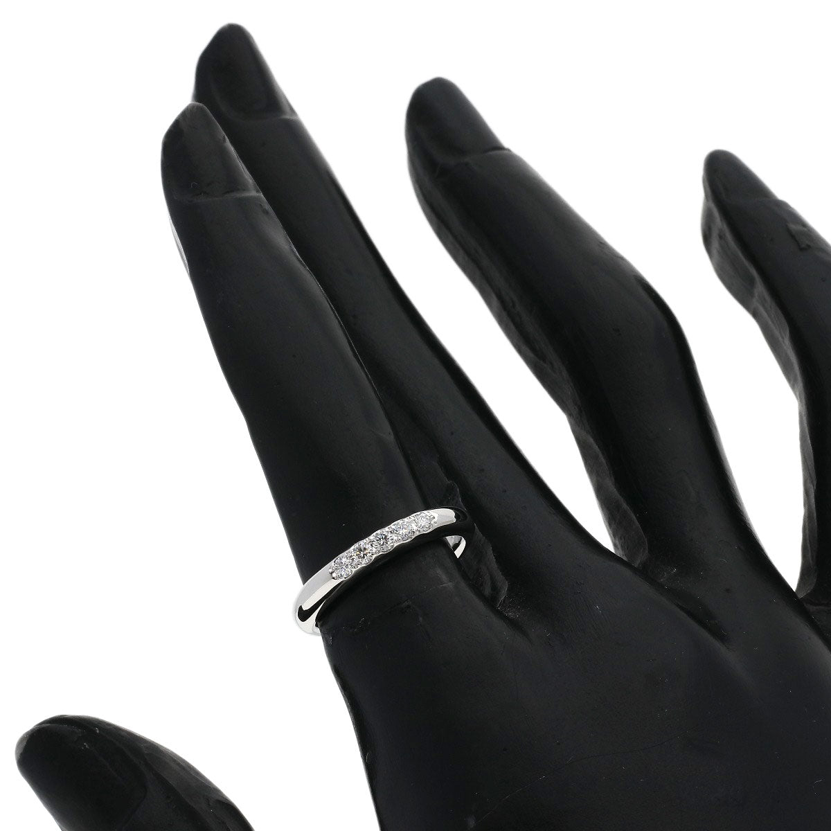 MIKIMOTO Wedding 5P Diamond Ring Platinum PT950 Ladies [Used]