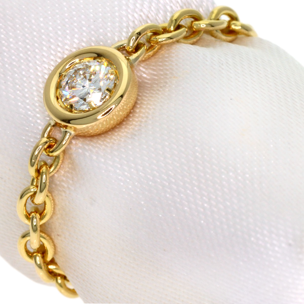 Dior Mimiwi Diamond Ring K18 Yellow Gold Ladies [Used]