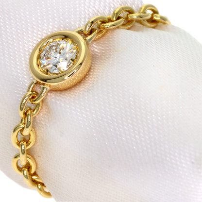 Dior Mimiwi Diamond Ring K18 Yellow Gold Ladies [Used]