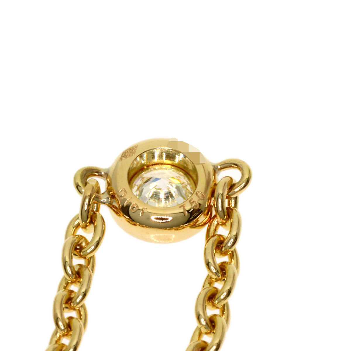 Dior Mimiwi Diamond Ring K18 Yellow Gold Ladies [Used]