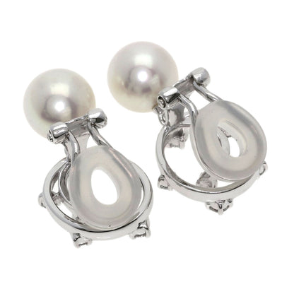 TASAKI Pearl Pearl Diamond Earring Platinum PT900 Ladies [Used]