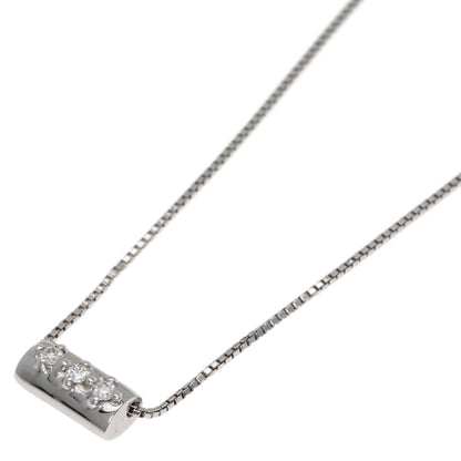 GUCCI Diamantissima Diamond Necklace K18 White Gold Ladies [Used]