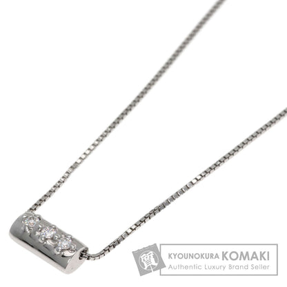 GUCCI Diamantissima Diamond Necklace K18 White Gold Ladies [Used]