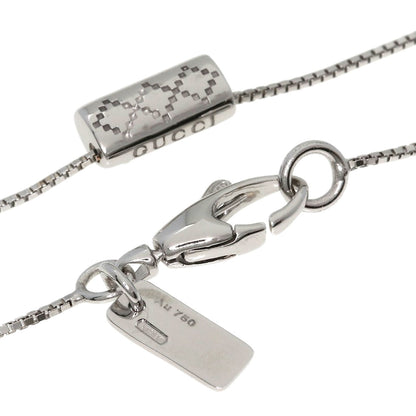 GUCCI Diamantissima Diamond Necklace K18 White Gold Ladies [Used]
