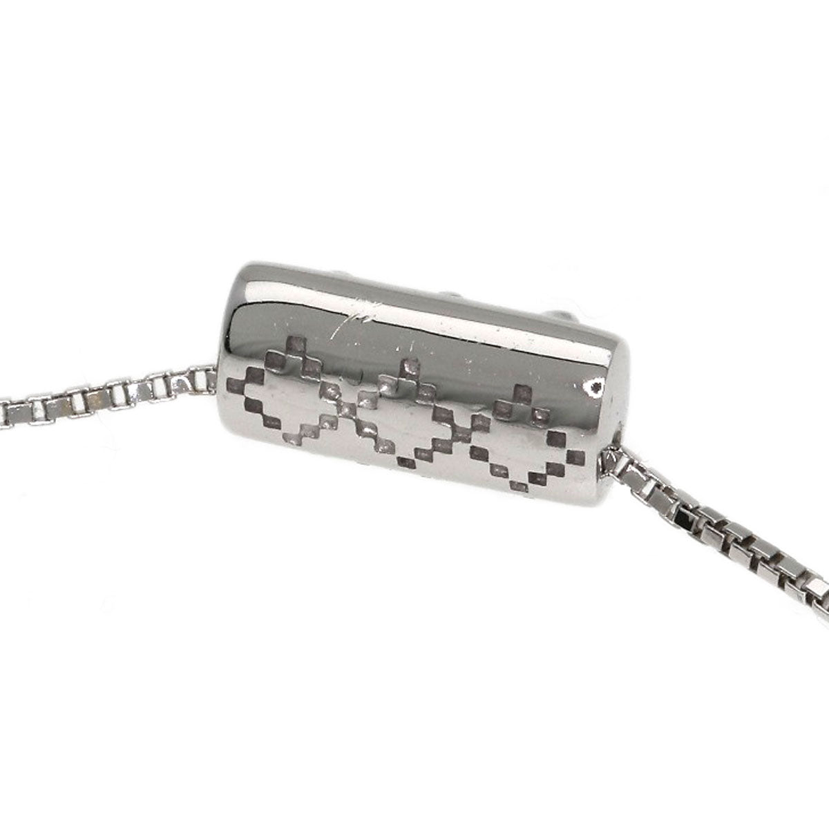 GUCCI Diamantissima Diamond Necklace K18 White Gold Ladies [Used]