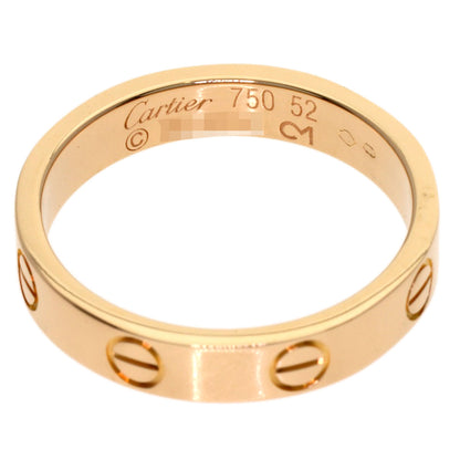 CARTIER love ring #52 Ring K18 Pink Gold Ladies [Used]
