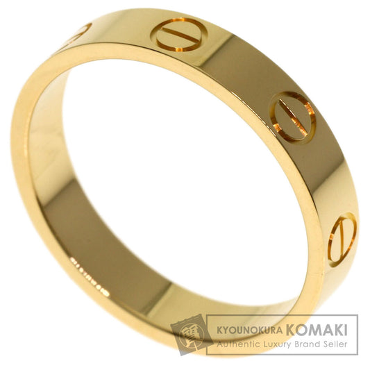 CARTIER Mini love ring # 52 Ring K18 Yellow Gold Ladies [Used]