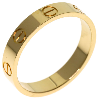CARTIER Mini love ring # 52 Ring K18 Yellow Gold Ladies [Used]