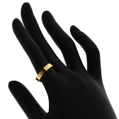 CARTIER Mini love ring # 52 Ring K18 Yellow Gold Ladies [Used]