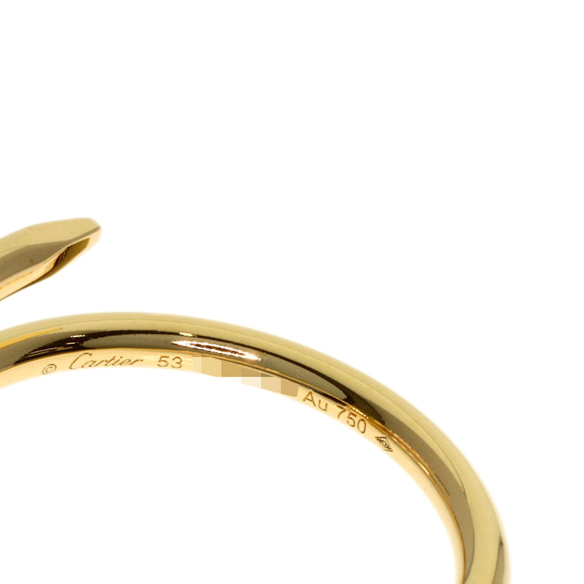 CARTIER Juste un Clou Small #53 Ring K18 Yellow Gold Ladies [Used]