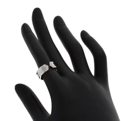 CARTIER C2 SM Diamond #49 Ring K18 White Gold Ladies [Used]