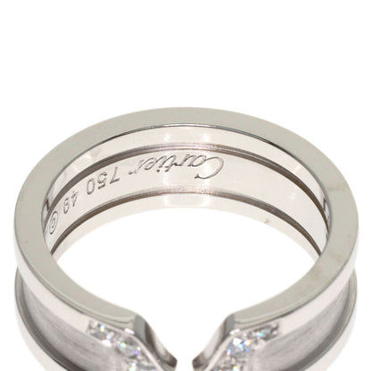 CARTIER C2 SM Diamond #49 Ring K18 White Gold Ladies [Used]