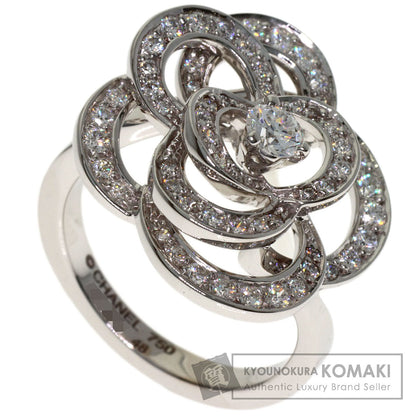 CHANEL Camellia Diamond #48 Ring K18 White Gold Ladies [Used]