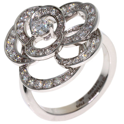 CHANEL Camellia Diamond #48 Ring K18 White Gold Ladies [Used]