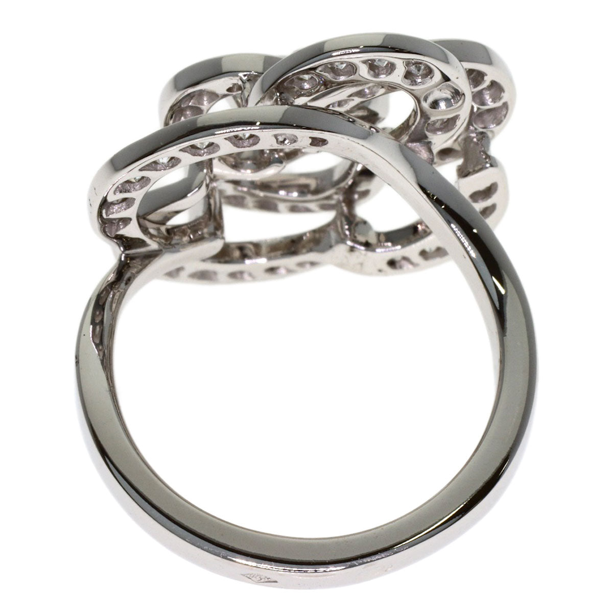 CHANEL Camellia Diamond #48 Ring K18 White Gold Ladies [Used]