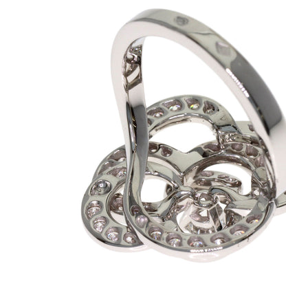 CHANEL Camellia Diamond #48 Ring K18 White Gold Ladies [Used]