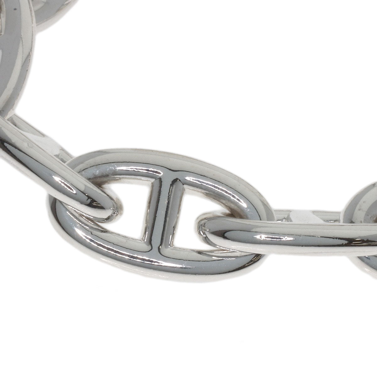 HERMES Chaine d'Ancre GM 12 frames Bracelet Silver Ladies [Used]
