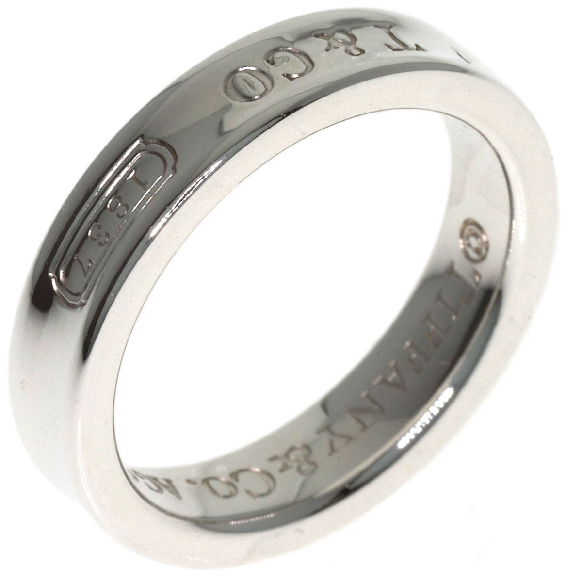 TIFFANY&Co. 1837 Narrow Ring Silver Ladies [Used]