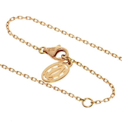 CARTIER Diamant Léger Heart Diamond Necklace K18 Pink Gold Ladies [Used]
