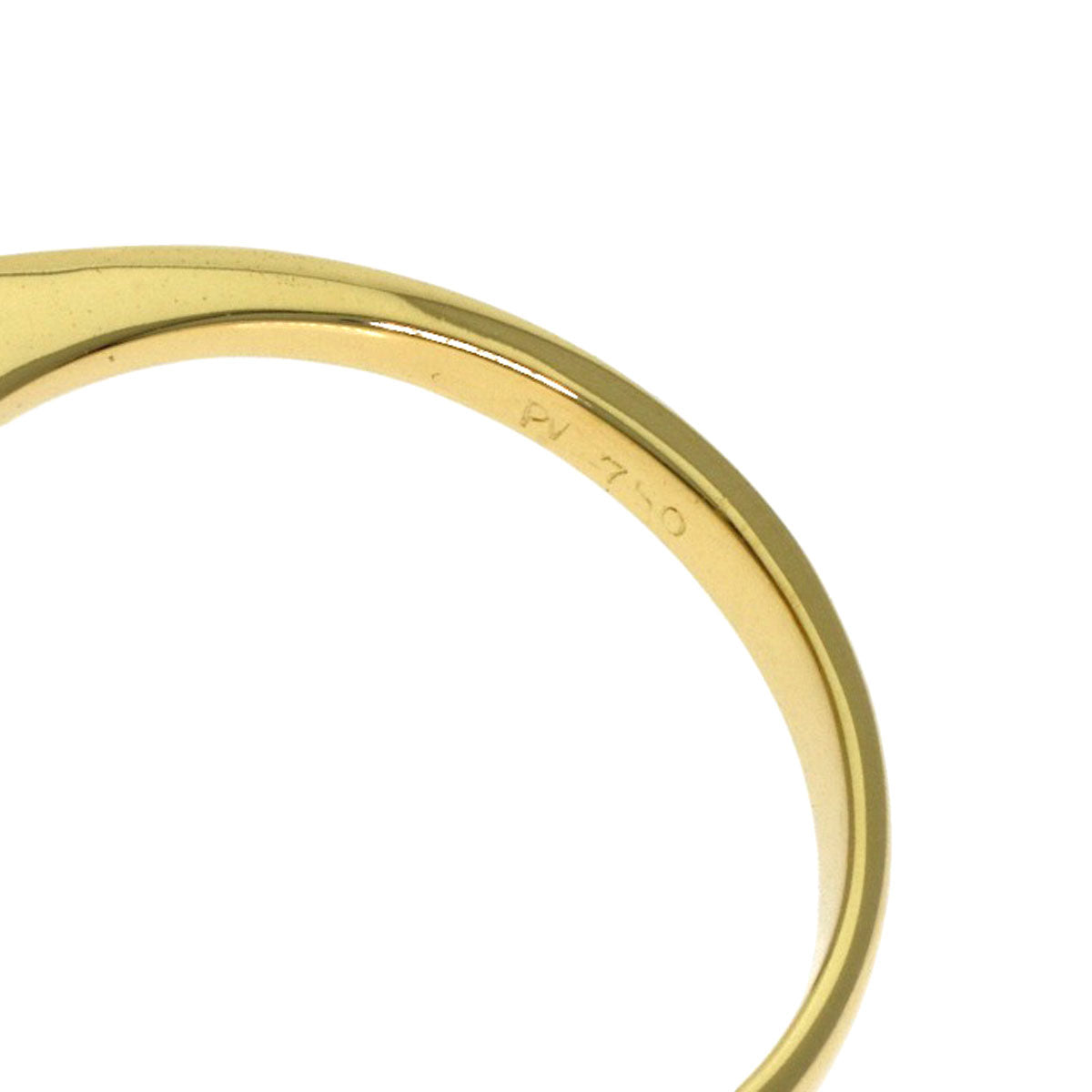 Ponte Vecchio Pearl Pearl Diamond Ring K18 Yellow Gold Ladies [Used]