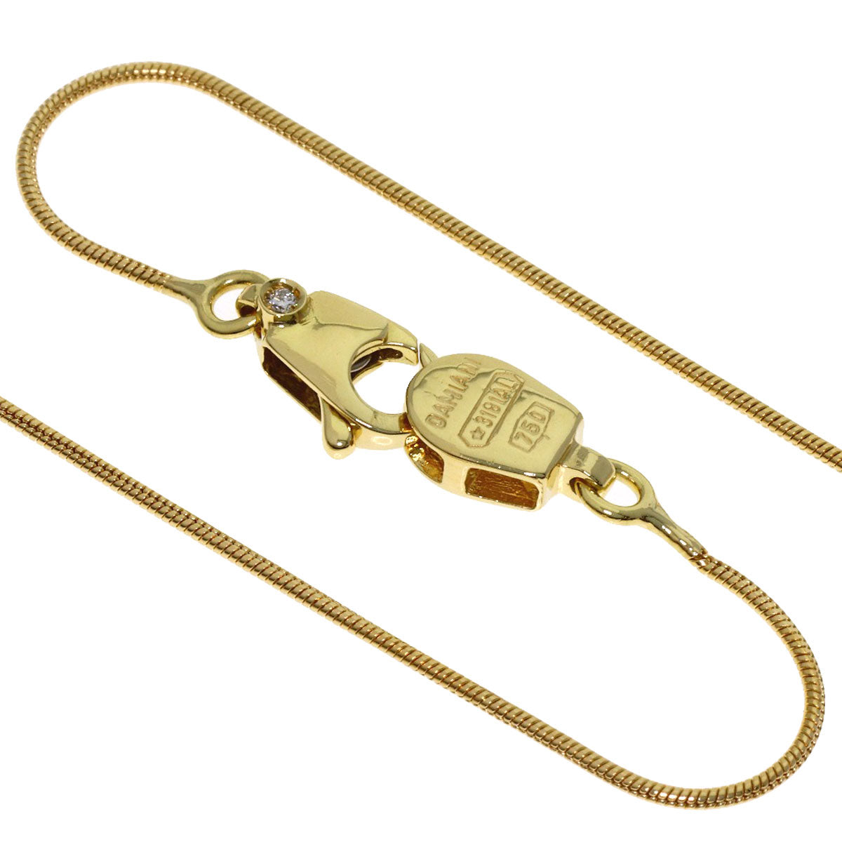 Damiani Ruby Diamond Necklace K18 Yellow Gold Ladies [Used]