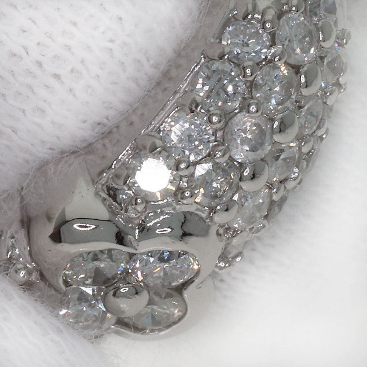 1ct Diamond Ring Platinum PT900 7.4g　Ladies