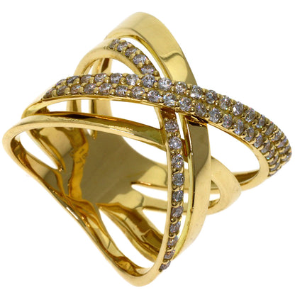 0.71ct Diamond Ring K18 Yellow Gold 9.47g　Ladies