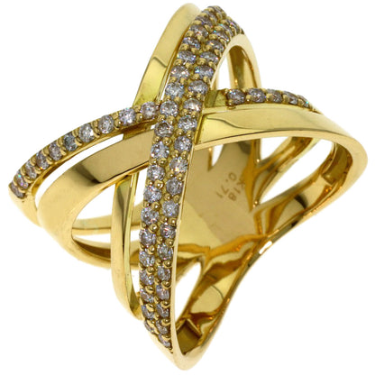 0.71ct Diamond Ring K18 Yellow Gold 9.47g　Ladies