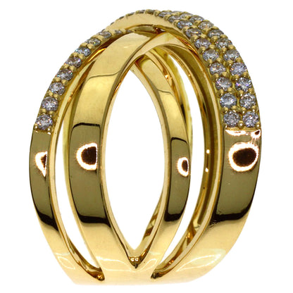 0.71ct Diamond Ring K18 Yellow Gold 9.47g　Ladies