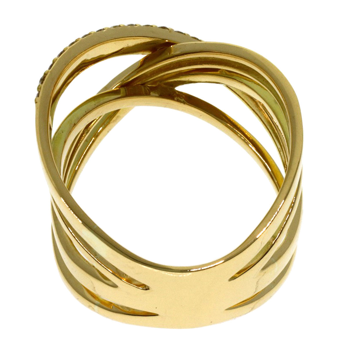 0.71ct Diamond Ring K18 Yellow Gold 9.47g　Ladies