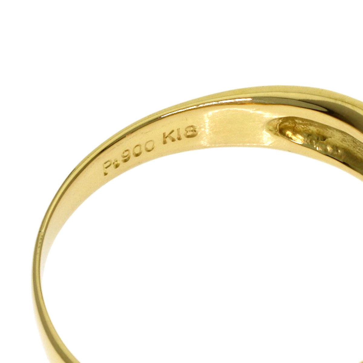 0.517ct Diamond Ring K18 Yellow Gold PT900 3.3g　Ladies