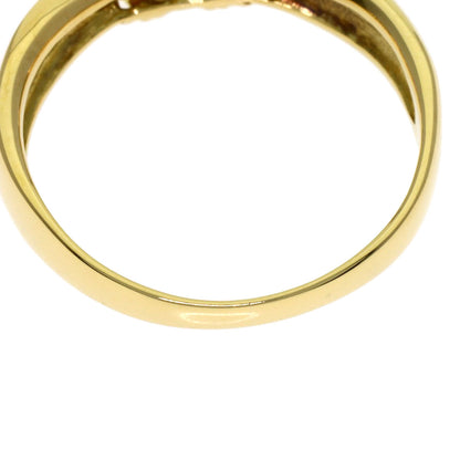 0.517ct Diamond Ring K18 Yellow Gold PT900 3.3g　Ladies