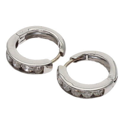 0.5ct Hoop Diamond earring Platinum PT900 7.1g　Ladies