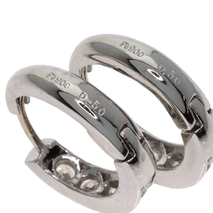 0.5ct Hoop Diamond earring Platinum PT900 7.1g　Ladies