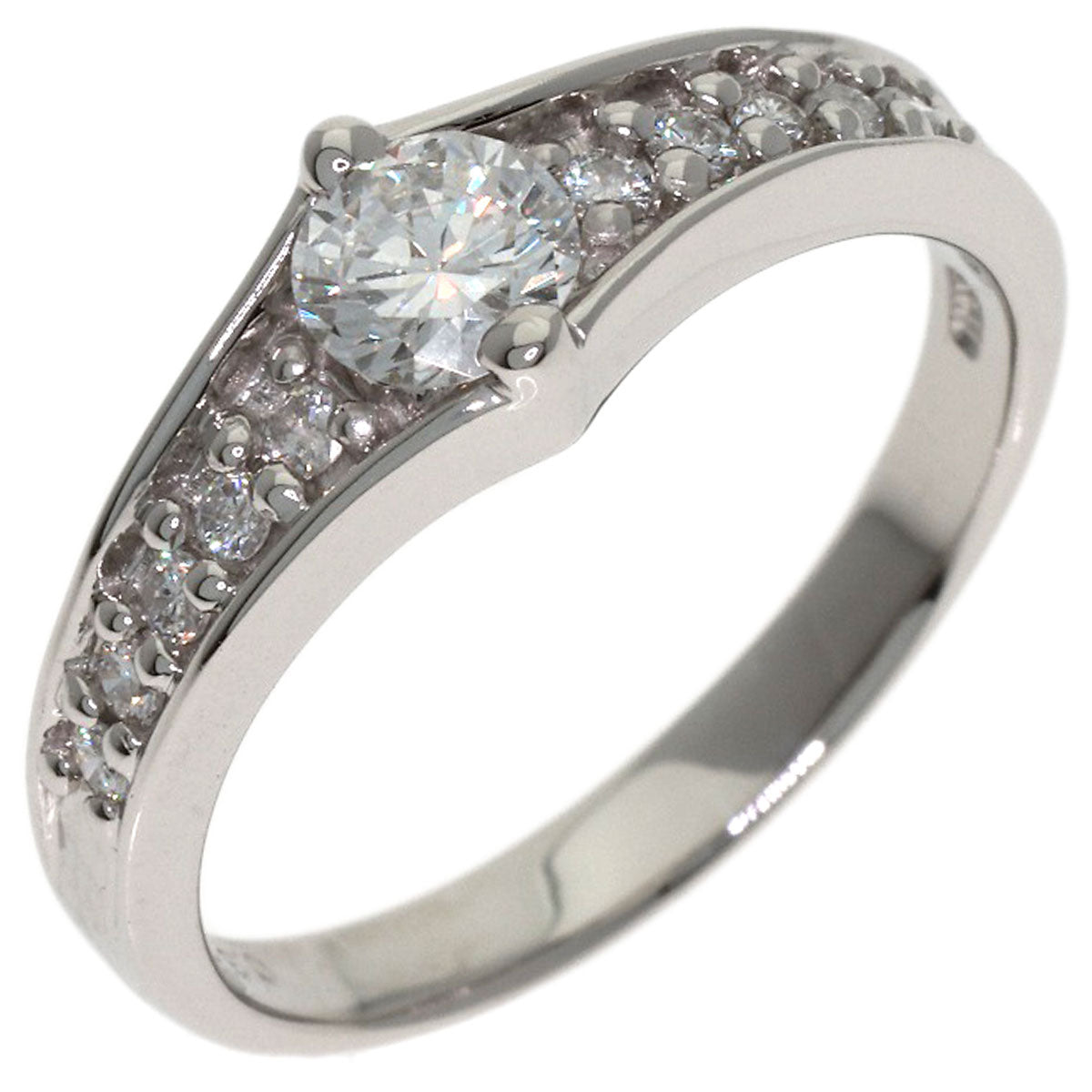 0.31ct Diamond Ring Platinum PT900 4.6g　Ladies