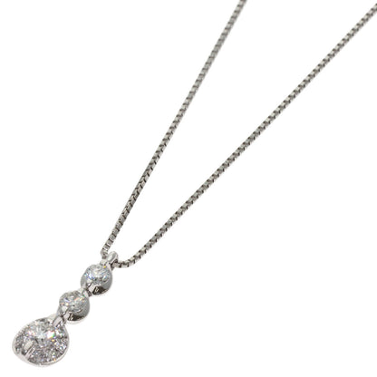 0.33ct Diamond Necklace Platinum PT900 PT850 3.8g　Ladies