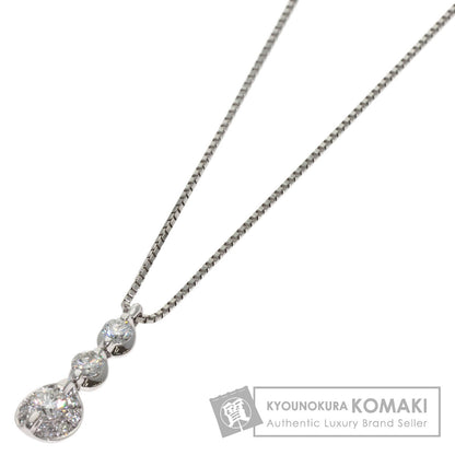 0.33ct Diamond Necklace Platinum PT900 PT850 3.8g　Ladies
