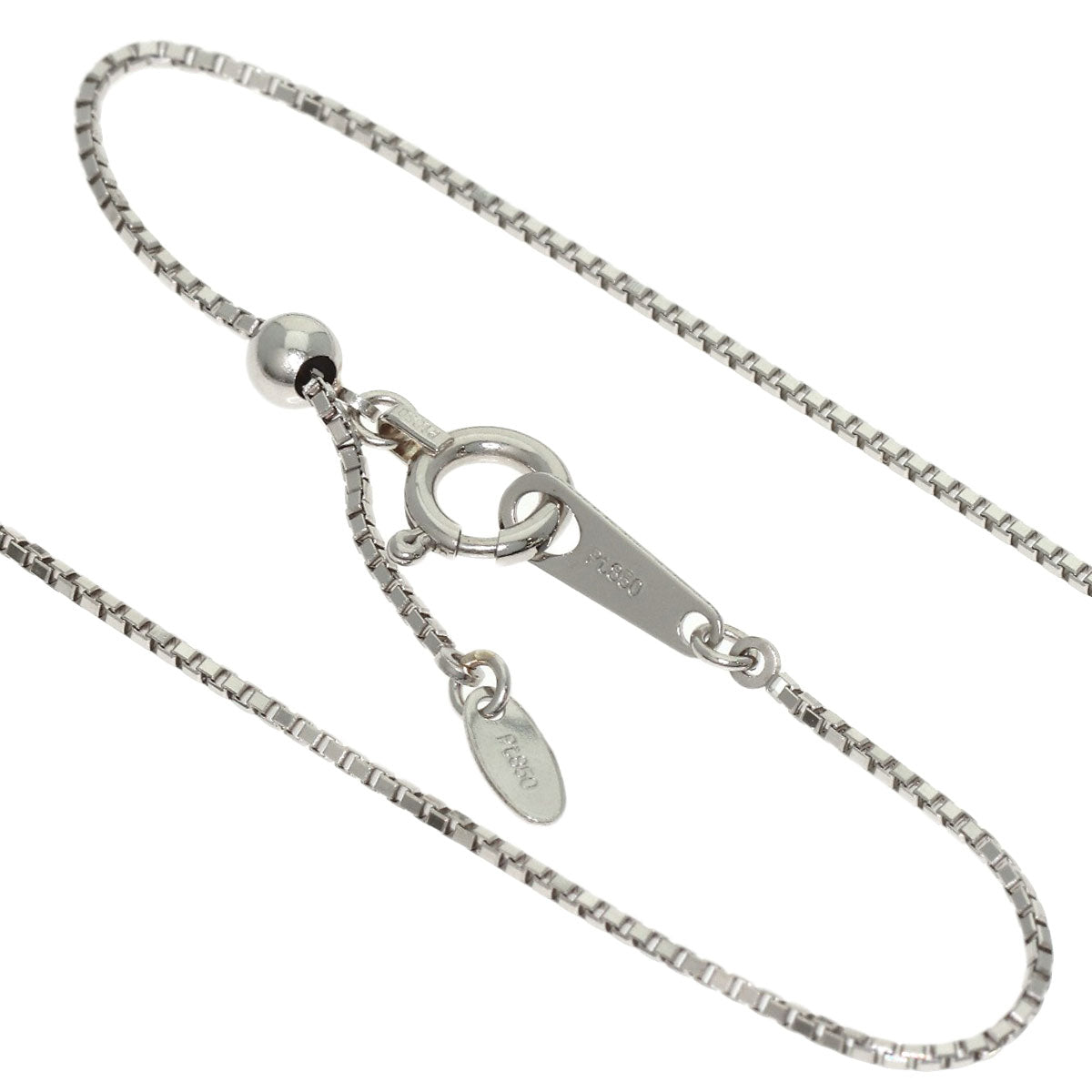 0.33ct Diamond Necklace Platinum PT900 PT850 3.8g　Ladies
