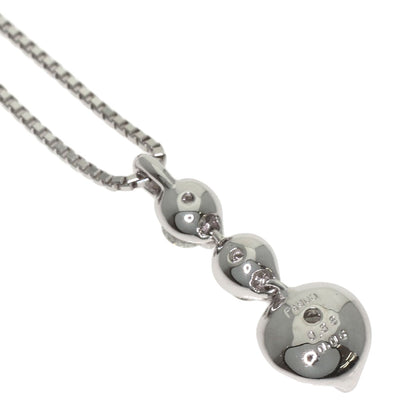 0.33ct Diamond Necklace Platinum PT900 PT850 3.8g　Ladies
