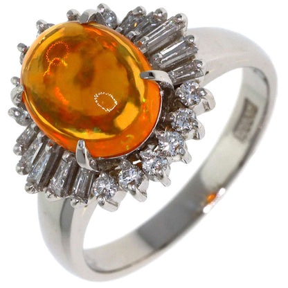 1.47ct Opal Diamond Ring Platinum PT900 6.2g　Ladies