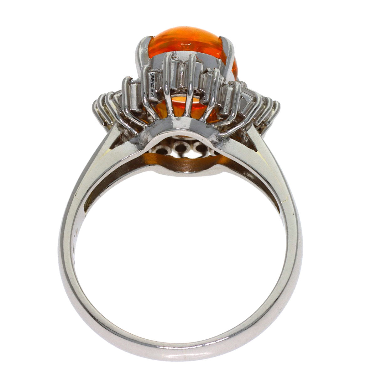 1.47ct Opal Diamond Ring Platinum PT900 6.2g　Ladies