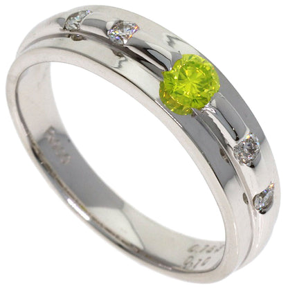 0.153ct Diamond FIGY-VVS2-RD Ring Platinum PT900 5.1g　Ladies